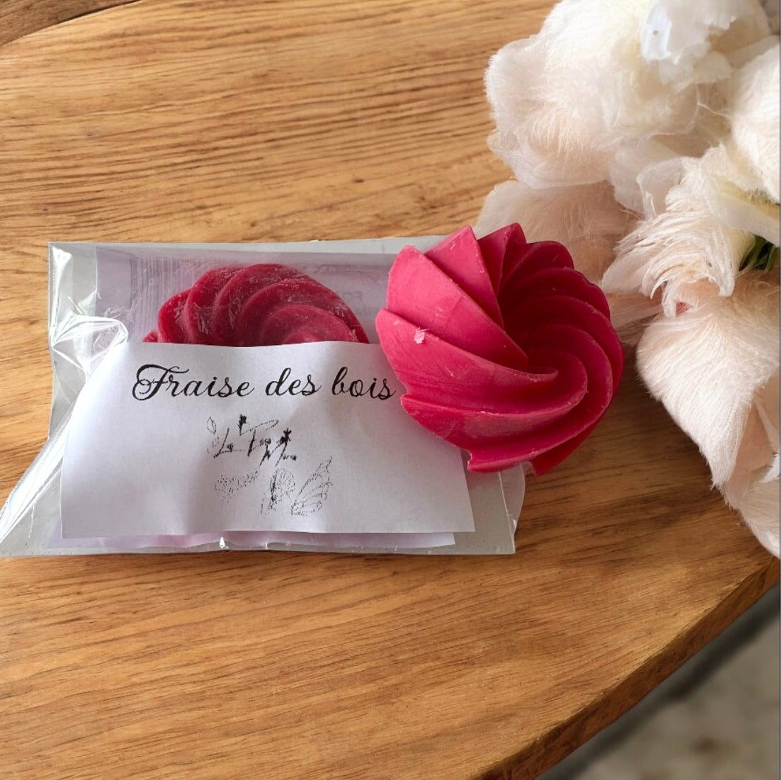 Fondant Parfumé Artisanal Végétal_ Senteur Fraise des bois