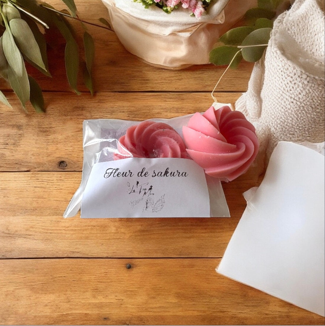 Fondant Parfumé Artisanal Végétal_ Senteur Fleur de Sakura