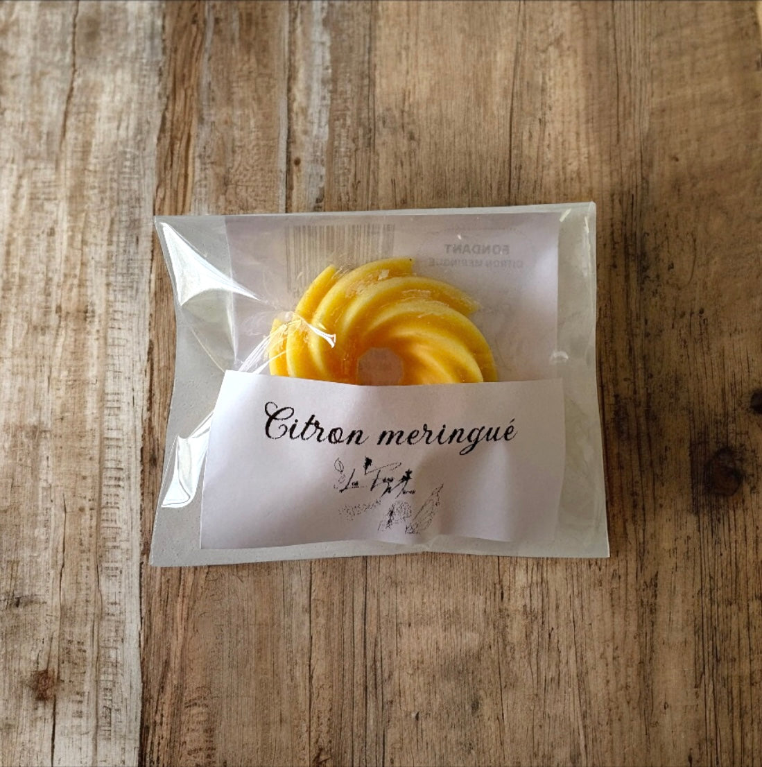 Fondant Parfumé Artisanal Végétal_ Senteur Citron meringué